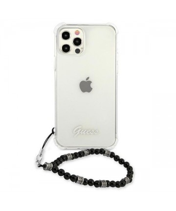 Guess GUHCP12MKPSBK iPhone 12/12 Pro 6.1" Transparent hardcase Black Pearl
