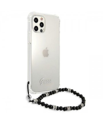 Guess GUHCP12MKPSBK iPhone 12/12 Pro 6.1" Transparent hardcase Black Pearl
