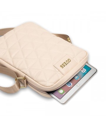 Guess Bag GUTB10QLPK 10" pink/pink Quilted Tablet Bag