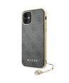 Guess GUHCN61GF4GGR iPhone 11 6.1" / Xr grey/gray hard case 4G Charms Collection