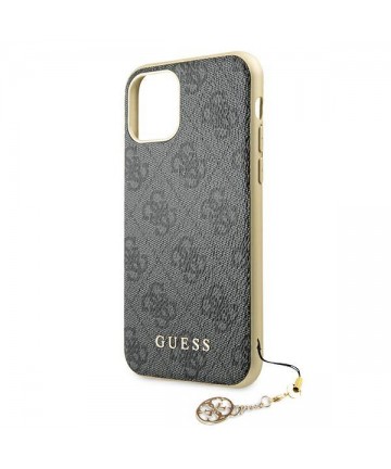 Guess GUHCN61GF4GGR iPhone 11 6.1" / Xr grey/gray hard case 4G Charms Collection