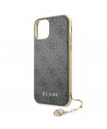 Guess GUHCN61GF4GGR iPhone 11 6.1" / Xr grey/gray hard case 4G Charms Collection