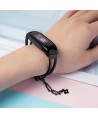 Metal bracelet for Xiaomi Mi Band 3 / 4 / 5 / 6 band strap - black
