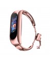Metal bracelet for Xiaomi Mi Band 3 / 4 / 5 / 6 band strap - pink