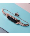 Metal bracelet for Xiaomi Mi Band 3 / 4 / 5 / 6 band strap - pink