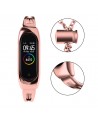 Metal bracelet for Xiaomi Mi Band 3 / 4 / 5 / 6 band strap - pink