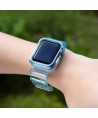 Silicone Band Strap Bracelet Case Strap Light Set for Apple Watch 42mm - Blue