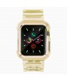 Silicone Band Strap Bracelet Case Strap Light Set for Apple Watch 42mm - Yellow