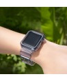 Silicone Band Strap Bracelet Case Strap Light Set for Apple Watch 40mm - Black