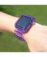 Silicone Band Strap Bracelet Case Strap Light Set for Apple Watch 40mm - Purple