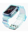 Silicone Band Strap Bracelet Case Strap Light Set for Apple Watch 38mm - Blue