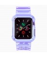 Silicone Band Strap Bracelet Case Strap Light Set for Apple Watch 38mm - Purple