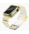 Silicone Band Strap Bracelet Case Strap Light Set for Apple Watch 38mm - Yellow