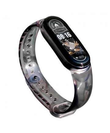 Replacment silicone band strap for Xiaomi Mi Band 6 / 5 black