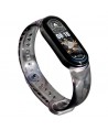 Replacment silicone band strap for Xiaomi Mi Band 6 / 5 black