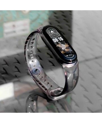Replacment silicone band strap for Xiaomi Mi Band 6 / 5 black