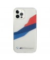 BMW Motorsport Tricolor Case for iPhone 12 Pro Max - Transparent