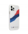 BMW Motorsport Tricolor Case for iPhone 12 Pro Max - Transparent