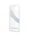 BMW Motorsport Tricolor Case for iPhone 12 Pro Max - Transparent