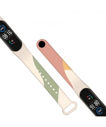Strap Moro band for Xiaomi Mi Band 3 / 4 silicone strap watch bracelet pattern 5