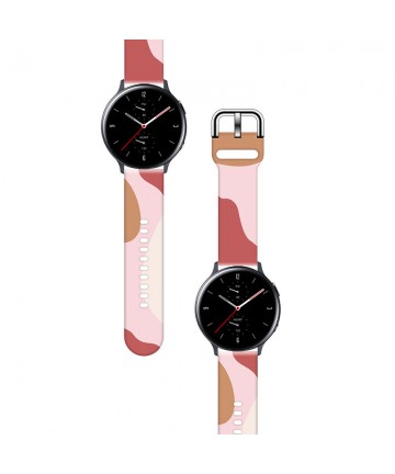 Strap Moro for Samsung Galaxy Watch 45 / 46 / 47 mm silicone bracelet watch band - pattern 12