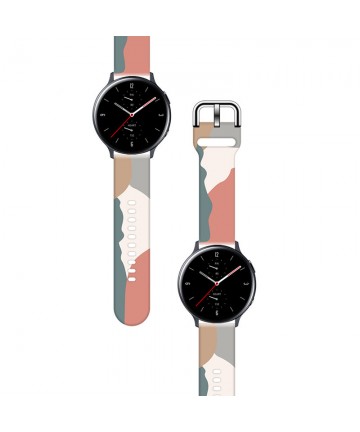 Strap Moro for Samsung Galaxy Watch 45 / 46 / 47 mm silicone bracelet watch band - pattern 15
