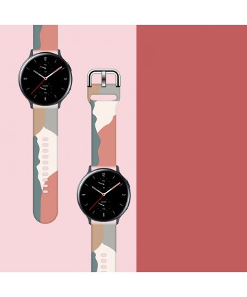 Strap Moro for Samsung Galaxy Watch 45 / 46 / 47 mm silicone bracelet watch band - pattern 15
