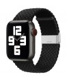 Braided Fabric Strap Bracelet Strap Fabric Band for Apple Watch 38 / 40 / 41 mm - Black
