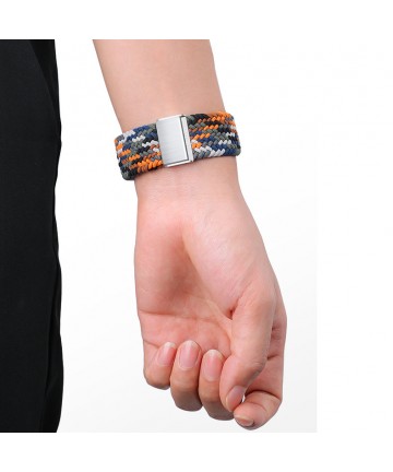 Braided Fabric Strap Bracelet Strap Fabric Band for Apple Watch 38 / 40 / 41 mm - Black