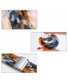 Braided Fabric Strap Bracelet Strap Fabric Band for Apple Watch 38 / 40 / 41 mm - Black