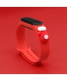 Strap Xmas for Xiaomi Mi Band 3 / 4 Christmas Silicone Strap Bracelet with Glove - Red