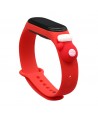 Strap Xmas for Xiaomi Mi Band 5 / 6 Christmas Silicone Strap Bracelet with Glove - Red