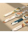 Silicone Strap Moro Watch Bracelet Band for Apple Watch 42 / 44 / 45 / 49 mm - Pattern 1
