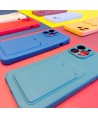 Card Armor Case Pouch Cover for iPhone 13 Pro Max Card Wallet Silicone Air Bag Armor Case Raspberry