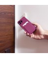 Card Armor Case Pouch Cover for iPhone 13 Pro Max Card Wallet Silicone Air Bag Armor Case Raspberry