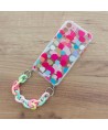 Color Chain Case gel flexible elastic case cover with a chain pendant for Samsung Galaxy A32 5G multicolour  (3)