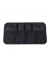 Car organizer for the rear seat backrest for the trunk black