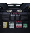 Car organizer for the rear seat backrest for the trunk black