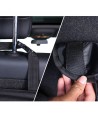 Car organizer for the rear seat backrest for the trunk black