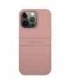Guess GUHCP13XPSASBPI iPhone 13 Pro Max 6.7" pink/pink hardcase Saffiano Stripe