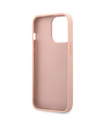 Guess GUHCP13XPSASBPI iPhone 13 Pro Max 6.7" pink/pink hardcase Saffiano Stripe