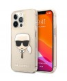 Karl Lagerfeld Glitter Karl's Head Case for iPhone 13 Pro / iPhone 13 - Gold