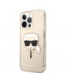 Karl Lagerfeld Glitter Karl's Head Case for iPhone 13 Pro / iPhone 13 - Gold