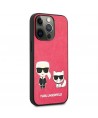 Karl Lagerfeld Ikonik Karl&Choupette Case for iPhone 13 Pro / iPhone 13 - Fuchsia