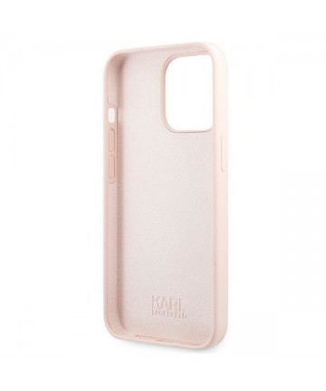 Karl Lagerfeld Silicone Karl&Choupette Case for iPhone 13 Pro / iPhone 13 - Light Pink