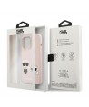Karl Lagerfeld Silicone Karl&Choupette Case for iPhone 13 Pro / iPhone 13 - Light Pink