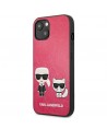 Karl Lagerfeld Ikonik Karl&Choupette iPhone 13 mini case - fuchsia