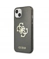 Guess GUHCP13SPCUGL4GBK iPhone 13 mini 5.4" black/black hard case Glitter 4G Big Logo