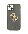 Guess GUHCP13SPCUGL4GBK iPhone 13 mini 5.4" black/black hard case Glitter 4G Big Logo