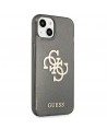 Guess GUHCP13SPCUGL4GBK iPhone 13 mini 5.4" black/black hard case Glitter 4G Big Logo